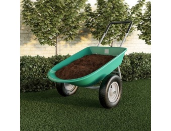 $25 off 2-Wheeled Large Capacity Garden Wheelbarrow