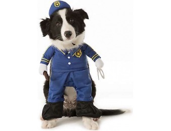 74% off Pet Halloween Stand Up Police Pet Costume