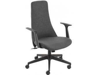 70% off Fontaine Gray High-Back Swivel Office Chair (7C767)