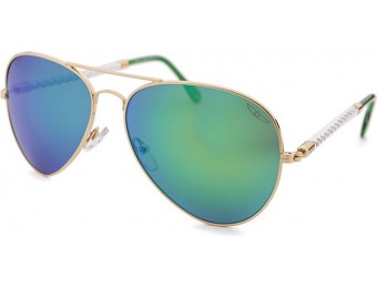 87% off Invicta Aviator Gold-Tone Sunglasses