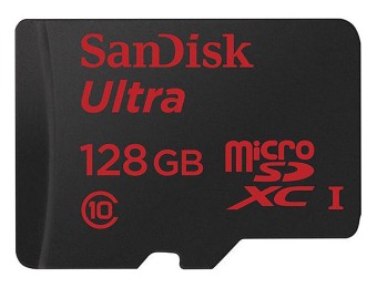 50% off SanDisk Ultra 128GB microSDXC Class 10 Memory Card