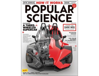 89% off Popular Science Magazine Subscription, $5 / 12 Issues