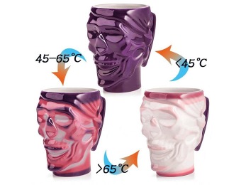 75% off Double Heat Changing Skull Ceramic Mug