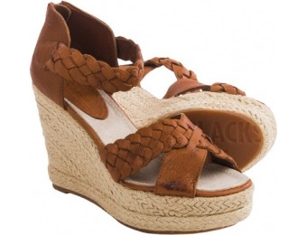 84% off Blackstone FL53 Leather Wedge Sandals (For Women)
