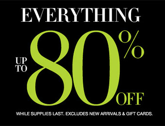 The Big Sale - Everything up to 80% off!