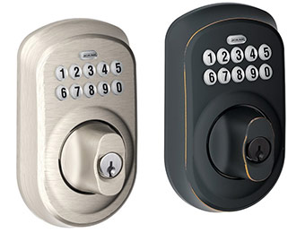 63% off Schlage Plymouth Keypad Deadbolts (4 finishes)
