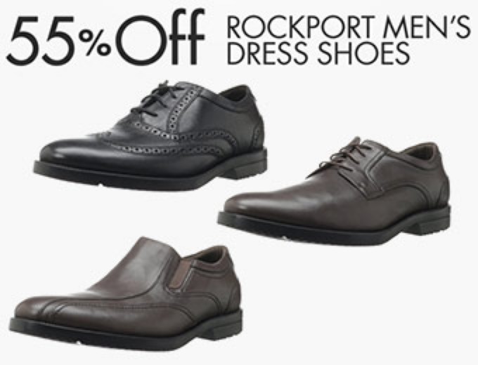 55% off Rockport Men's Dress Shoes + Free Shipping at Amazon.com