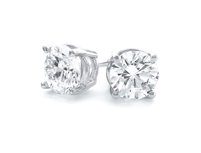 $8,000 off 14K White Gold 2 Carat Diamond Earrings