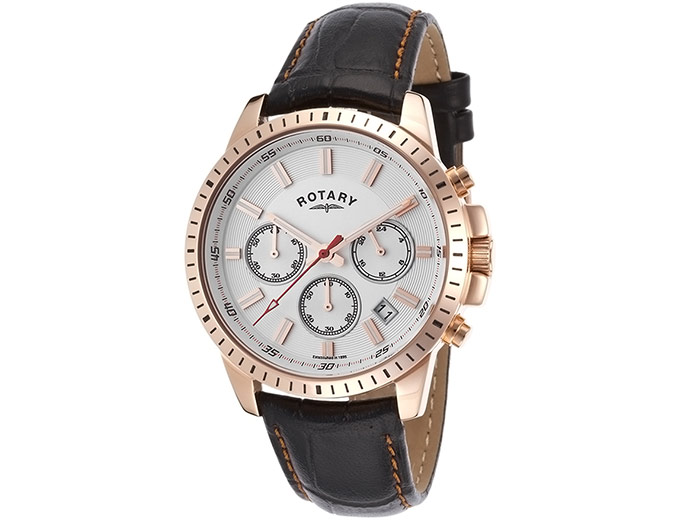 $445 off Rotary Chronograph Stainless Steel Men's Watch, $50 + Free ...