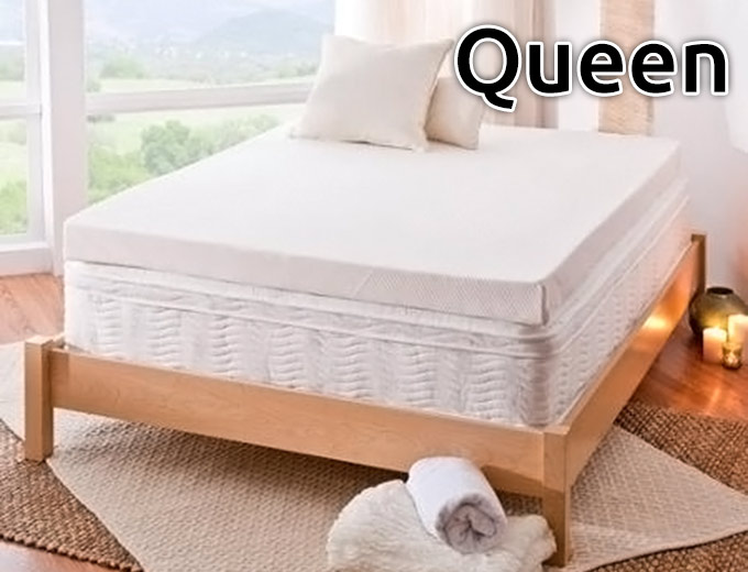 4 in memory foam mattress topper queen