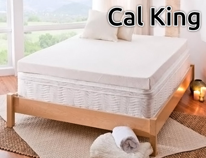 cal king memory foam mattress topper