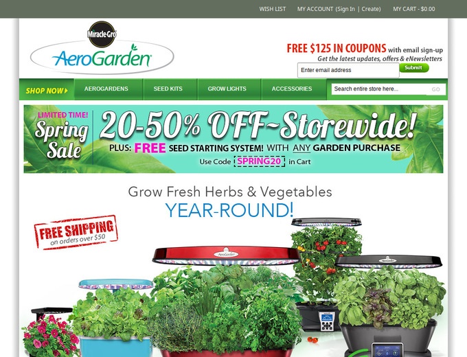 Aero Garden Coupons & Promotion Codes