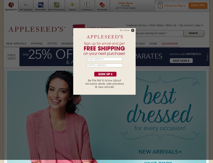 Appleseeds Catalog Coupons & Appleseed's Promo Codes