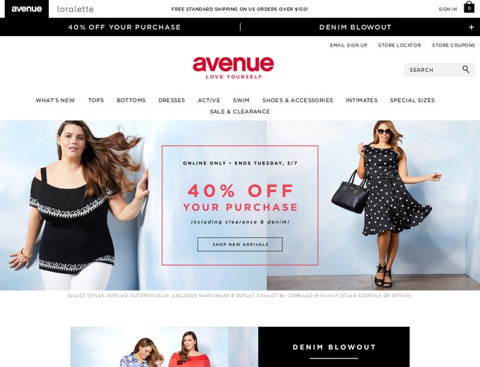 Coupons & Avenue Clothing Promotional Codes