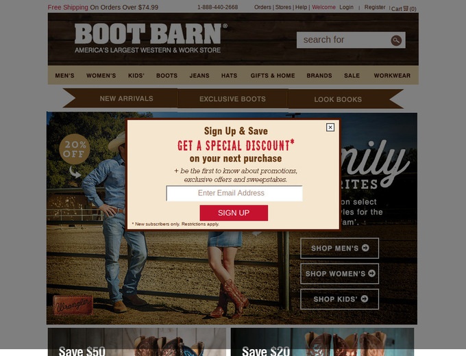 boot barn online