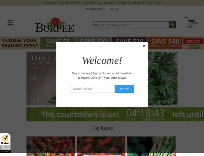 Burpee Seed Catalog Coupons & Coupon Codes