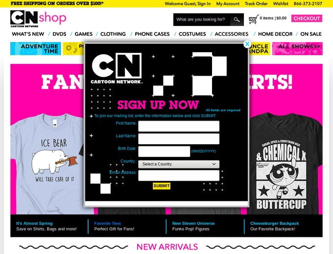 Cartoon Network Shop Coupons & CartoonNetworkShop.com Promo Codes