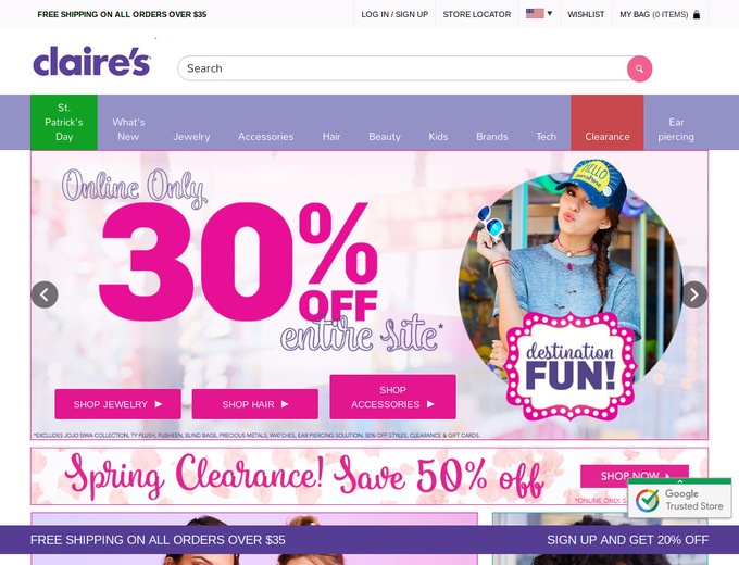 Claires Coupons & Promotional Codes