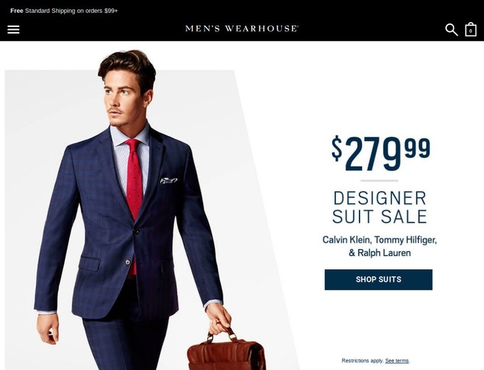 Men's Wearhouse Coupons & Mens Wearhouse Discount Codes