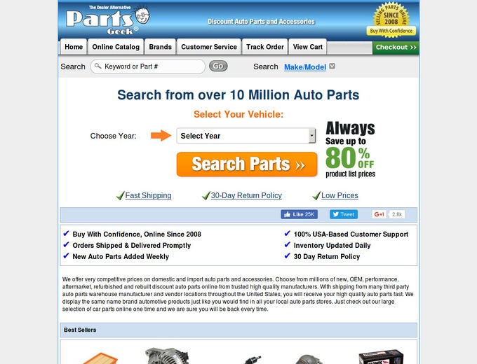 Parts Geek Coupons & Promotional Codes