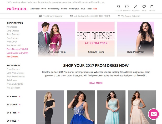 Prom Girl Coupons & Promotional Codes