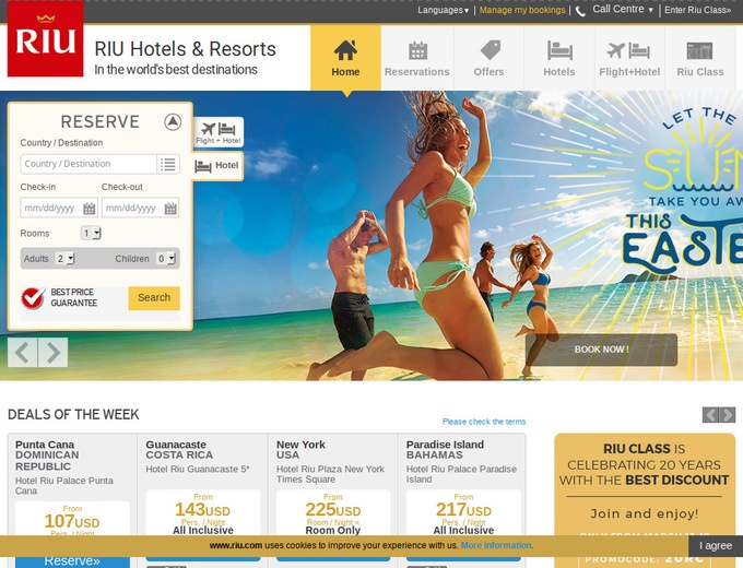 Riu Hotels Coupons & Promotional Codes