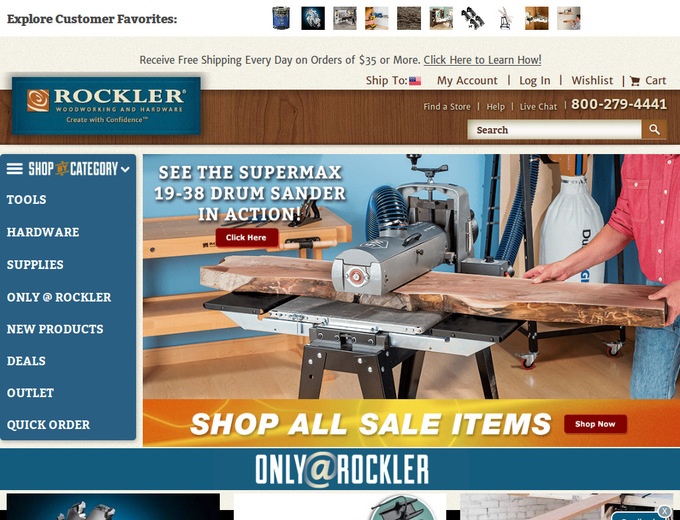 Rockler Woodworking and Hardware Coupons Rockler.com 