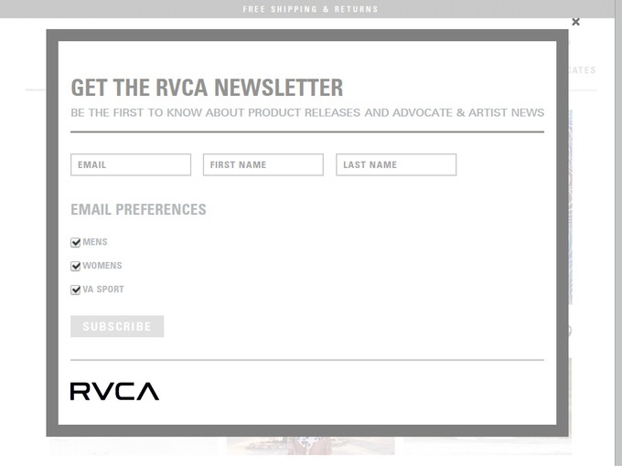 RVCA Clothing Sale & Discount Coupon Codes