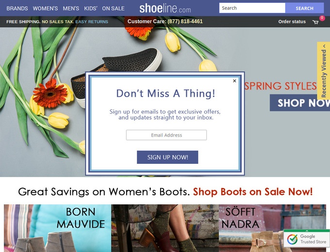shoeline website