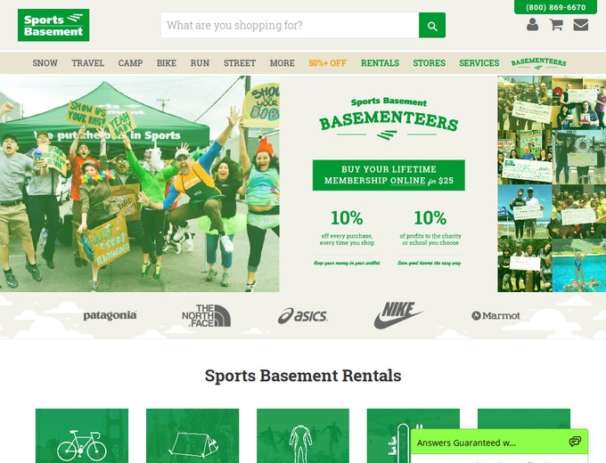 Sports Basement Coupons & Discount Codes
