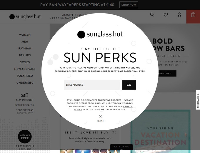 Sunglass Hut Coupons & Sunglasses Hut Promotion Codes