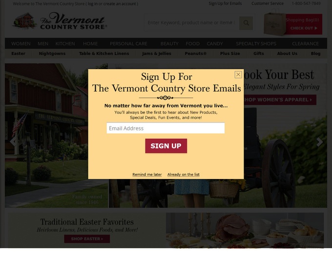 The Vermont Country Store Coupons & Vermont Country Store Promo Codes
