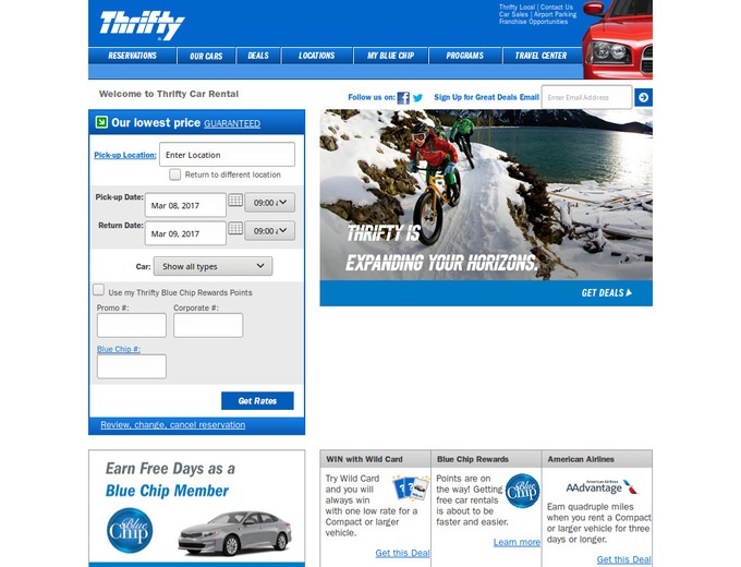 Thrifty Car Rental Coupons & Thrifty Car Rentals Promo Codes