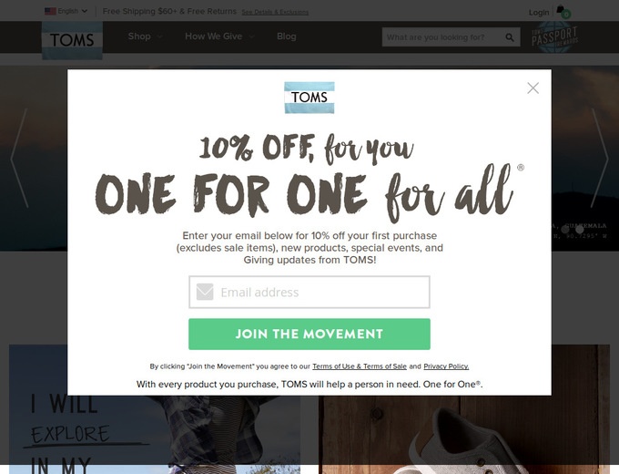 coupons for toms shoes