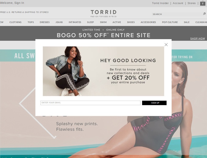 Torrid Coupons & Promotional Codes